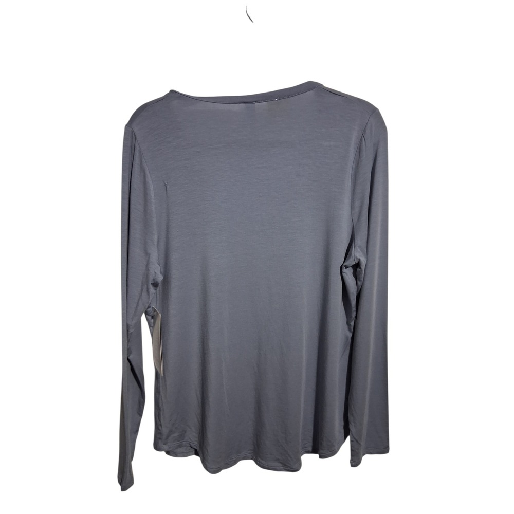 NWT Athleta Nighttime Biss Henley Women's Large Soft Sustainable Stretch Top - Picture 4 of 9